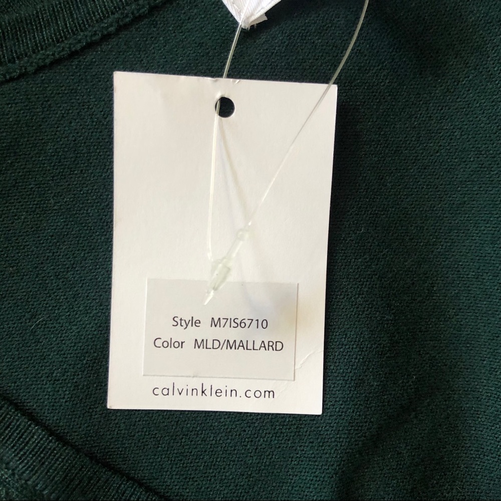Calvin Klein Mallard Green Sweater - Picture 7 of 8
